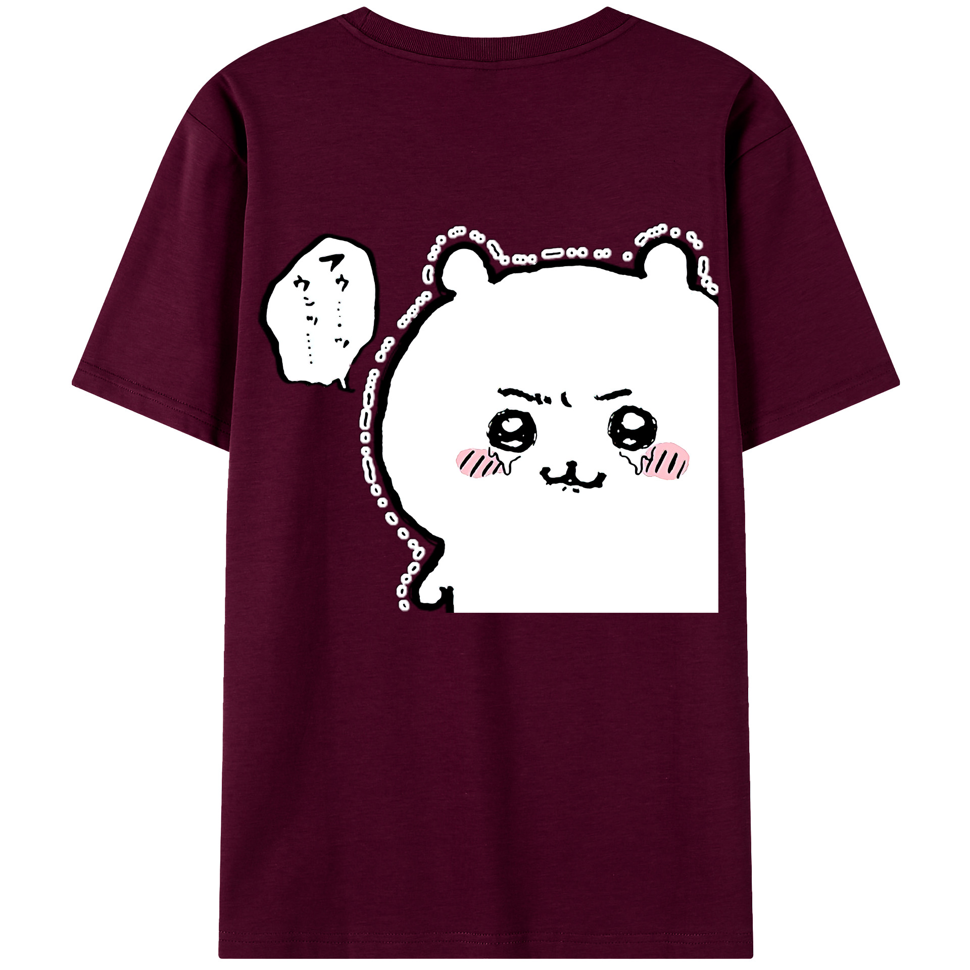 （画像用） ちいかわ ちいかわ Chii-kawa chiikawa レディース半袖Tシャツ(バックプリント)